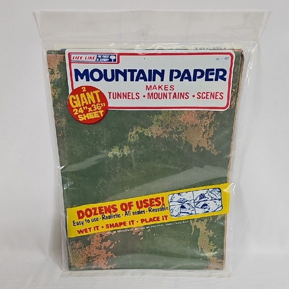 Mountain Paper and Tree Model Set - Picture 2 of 6
